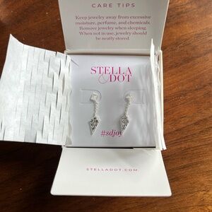 Stella & Dot silver Kite earrings